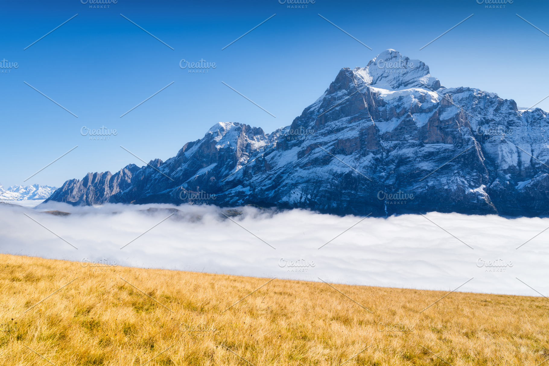 Mountains and clouds in the valley., a Nature Photo by Landscape and travel