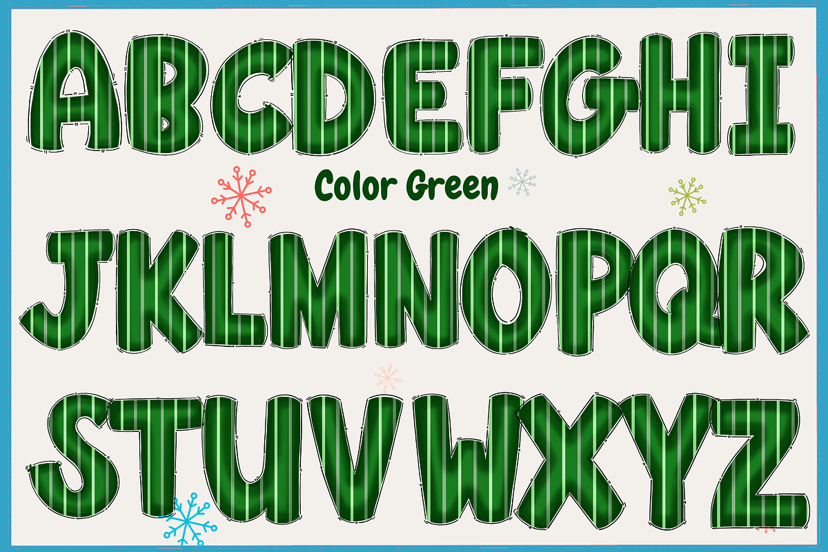 Christmas color set 6-PNG fonts, a Symbol Font by It me digital art (Photo 5 of 11)