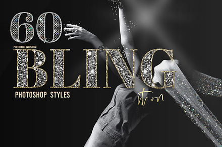 Bling it on Photoshop Styles, a Layer Style Add-On by Photohacklovers