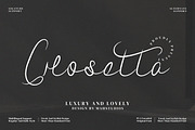 Crosetta Script Fonts, a Script Font by mahstudios (Thumbnail 1 of 14)