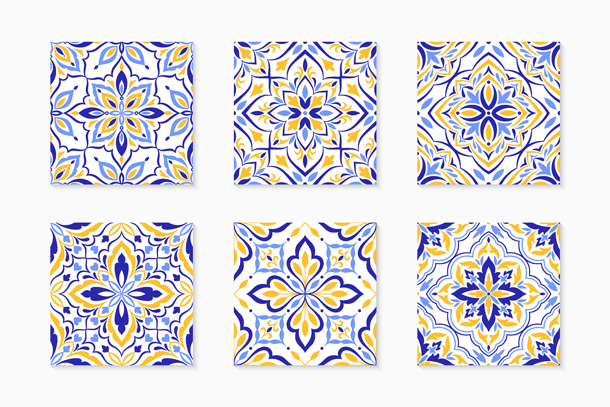 Mediterranean Style Tiles and Motifs, a Pattern Graphic by Vodoleyka (Photo 5 of 16)