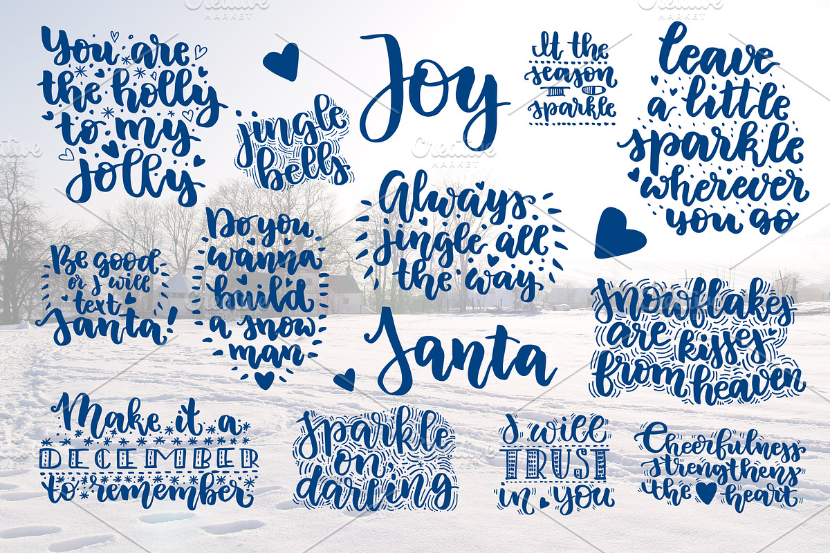 14 Christmas holidays Set, a Decorative Illustration by Eereen Studio (Photo 1 of 4)