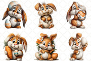 Quirky Bunny With Easter Egg Clipart, an Illustration by Black Bird Studio (Thumbnail 5 of 6)