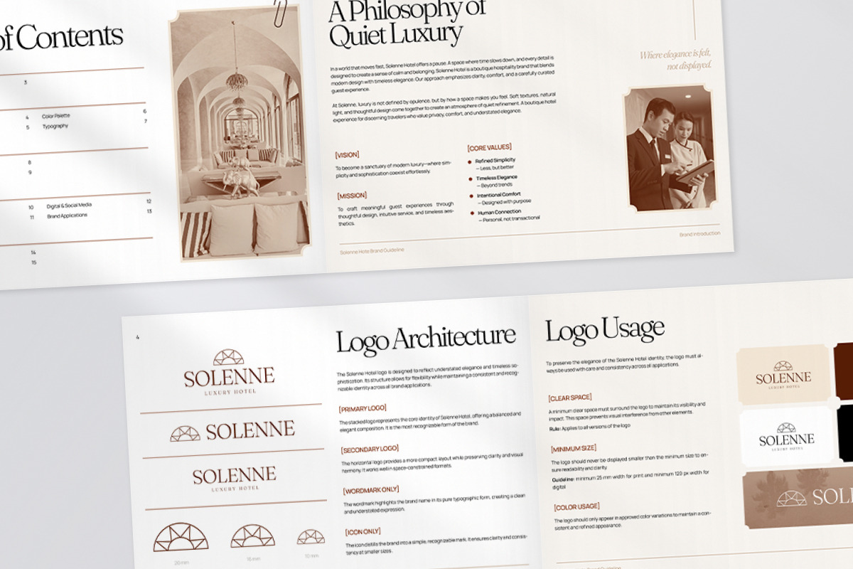 Boutique Hotel Brand Guideline, a Magazine Template by productype1 (Photo 6 of 7)