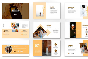 Cobain Creative Fashion Google Slide, a Presentation Template by Overcloud