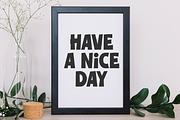 Black Thick - Display Font, a Sans Serif Font by Keithzo (Thumbnail 8 of 9)