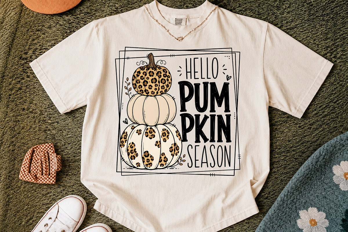 Leopard Pumpkin Stack png,, a Seasonal Illustration by Libby Wishes (Photo 2 of 4)