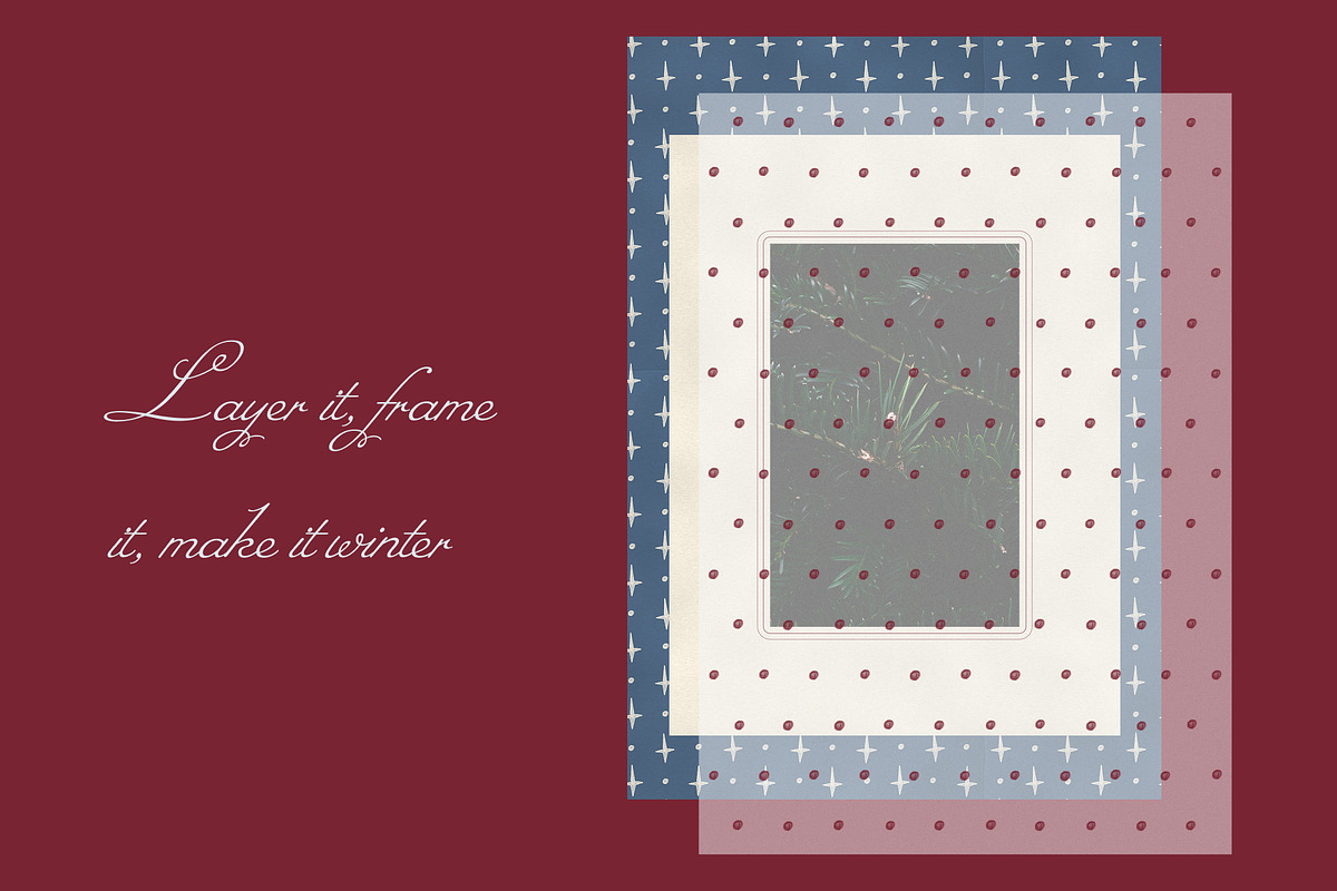 Frosted Winter Papers and Frames, a Background Graphic by Anzhelika (Photo 2 of 10)