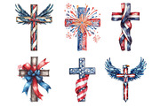 Vintage Patriotic Cross PNG, an Illustration by SinaCreation (Thumbnail 3 of 5)