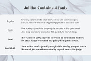 Julitho Fonts Family, a Serif Font by Asenbayu (Thumbnail 5 of 13)