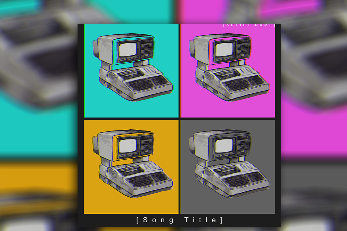 Retro PC Album Cover Art, a Templates & Theme by StoramtheArtist (Photo 2 of 2)