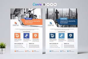 Business Flyer | Canva | Word, a Flyer Template by Template Zone