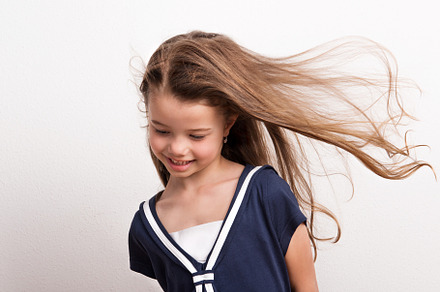 Portrait of a small girl in studio featuring girl, one, and female, a Person Photo by HalfPoint