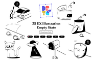 35 UX Illustration | Empty State, an Empty State Illustration by Directico Design Kit (Thumbnail 1 of 7)