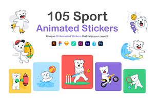 Animated Sports Stickers, an Emoji Icon by Prosymbols