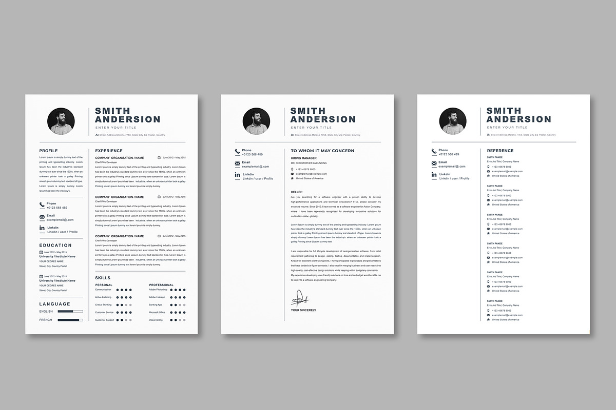 JOB WINNING RESUME - 50 TEMPLATES, a Resume Template by ResumeInventor (Photo 17 of 184)