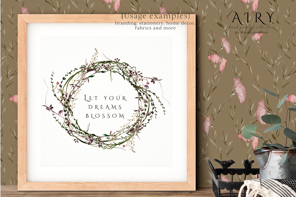 Delicate airy wildflowers clipart, an Illustration by Ksenia Shmakova (Photo 2 of 12)