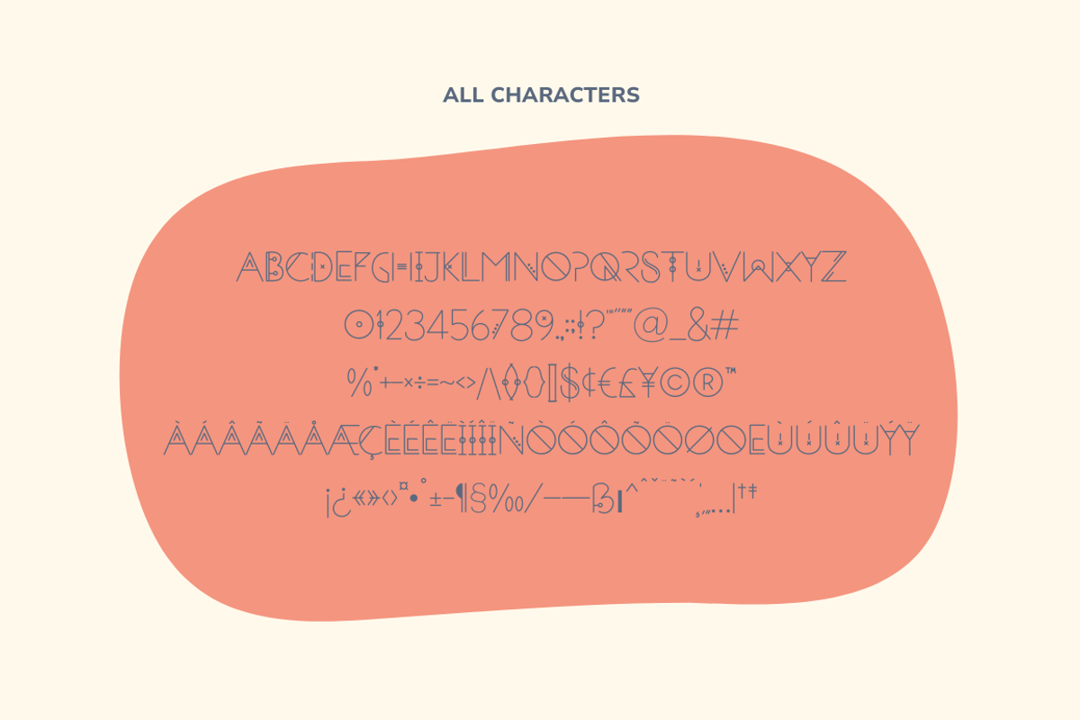Neria | Ornate Display Font, a Sans Serif Font by Cosy Fox (Photo 2 of 7)