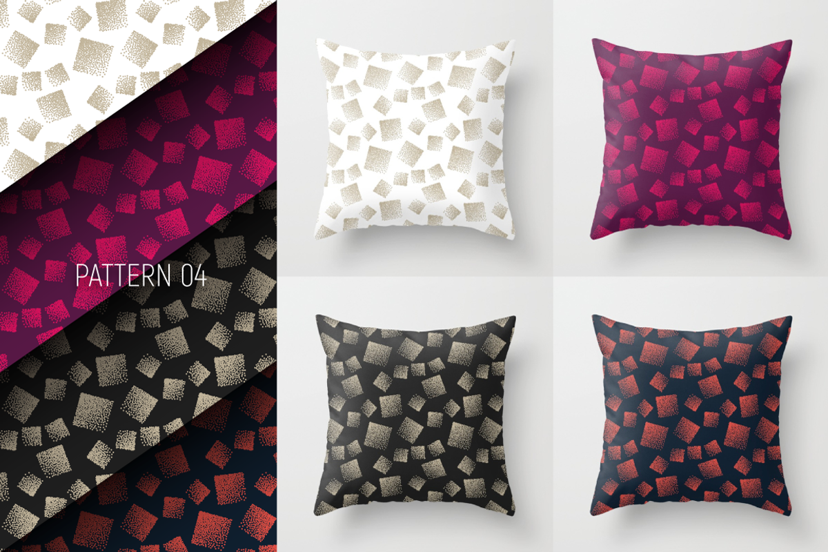 10 Vector Stippled Seamless Patterns, a Pattern Graphic by yamonstro (Photo 5 of 12)