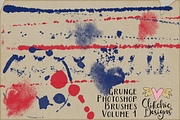 Grunge Texture Photoshop Brushes V1, a Brush Add-On by Clikchic Designs (Thumbnail 3 of 4)
