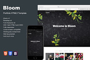 Bloom - Portfolio HTML5 Template, a HTML Template by ColorsThemes (Thumbnail 1 of 3)