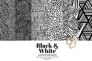 Black & White Hand-drawn Patterns, a Pattern Graphic by Sketchbook Designs (Thumbnail 4 of 10)