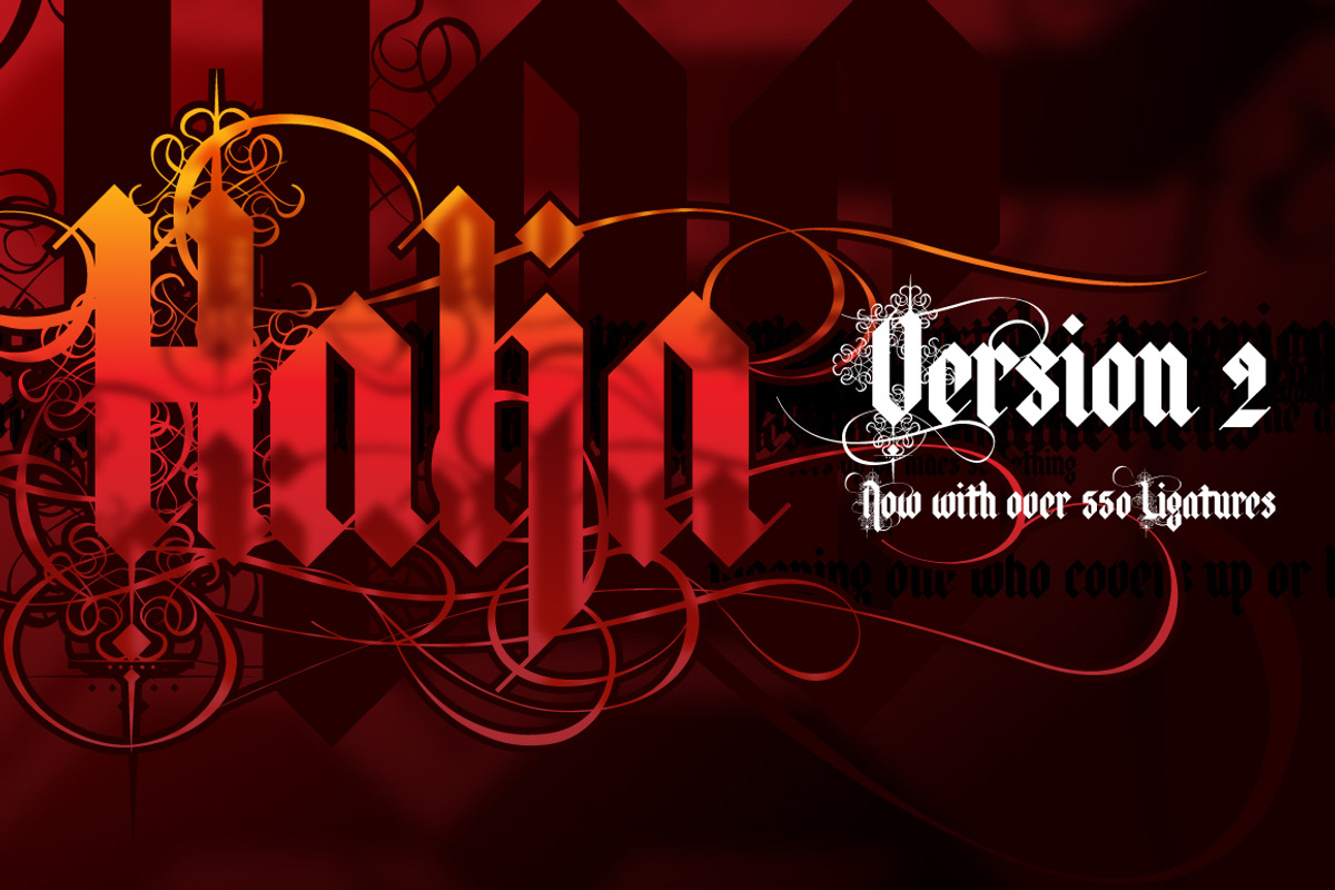 Halja, a Blackletter Font by Typogama (Photo 1 of 11)