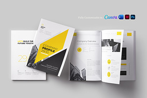 Company Profile Template, a Brochure Template by Designsoul14