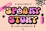 Spooky Story Font, a Handwritten Font by KengGraphic (Thumbnail 1 of 11)