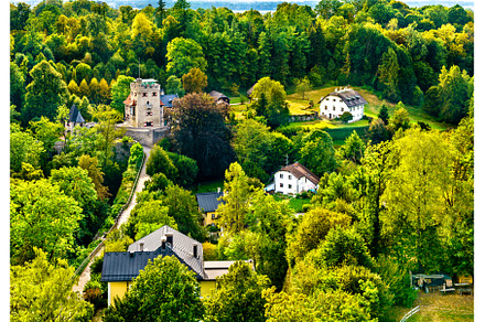 Freyschloessl Fortress in Salzburg, an Architecture Photo by Leonid Andronov