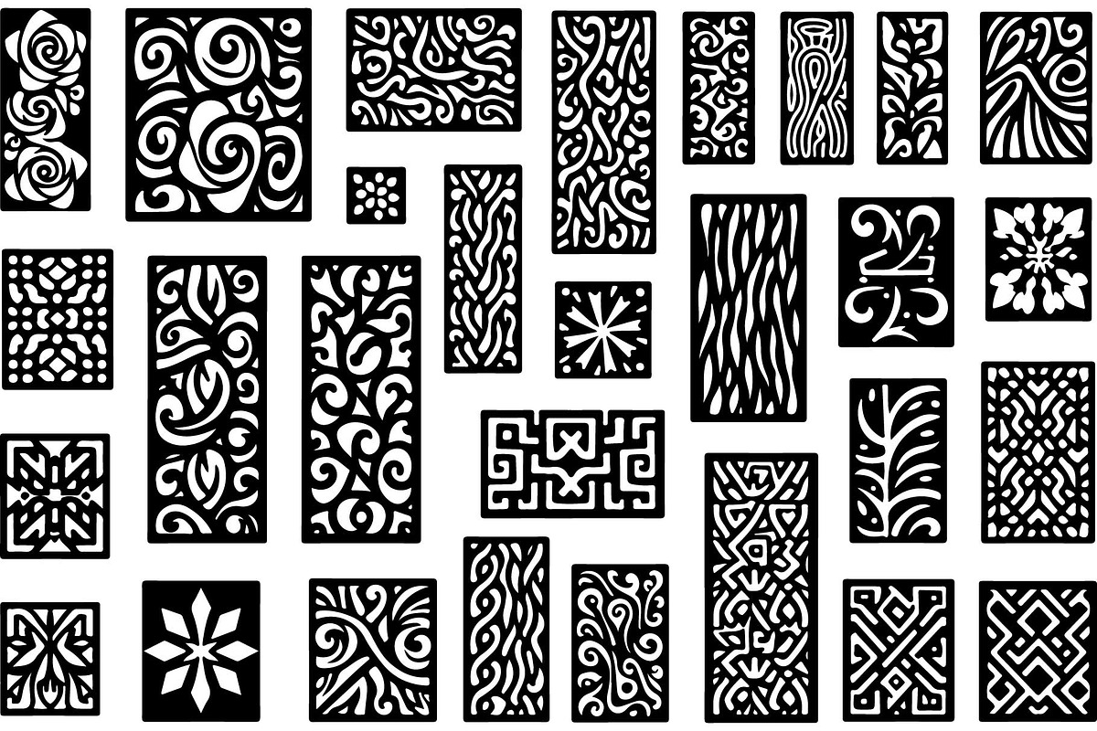 Elegant Laser Cut Panel Designs, an Object Graphic by jahid234 (Photo 3 of 13)