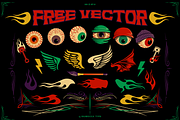 Rebel Kulture + Free Vector Set, a Serif Font by inumocca_type (Thumbnail 12 of 13)