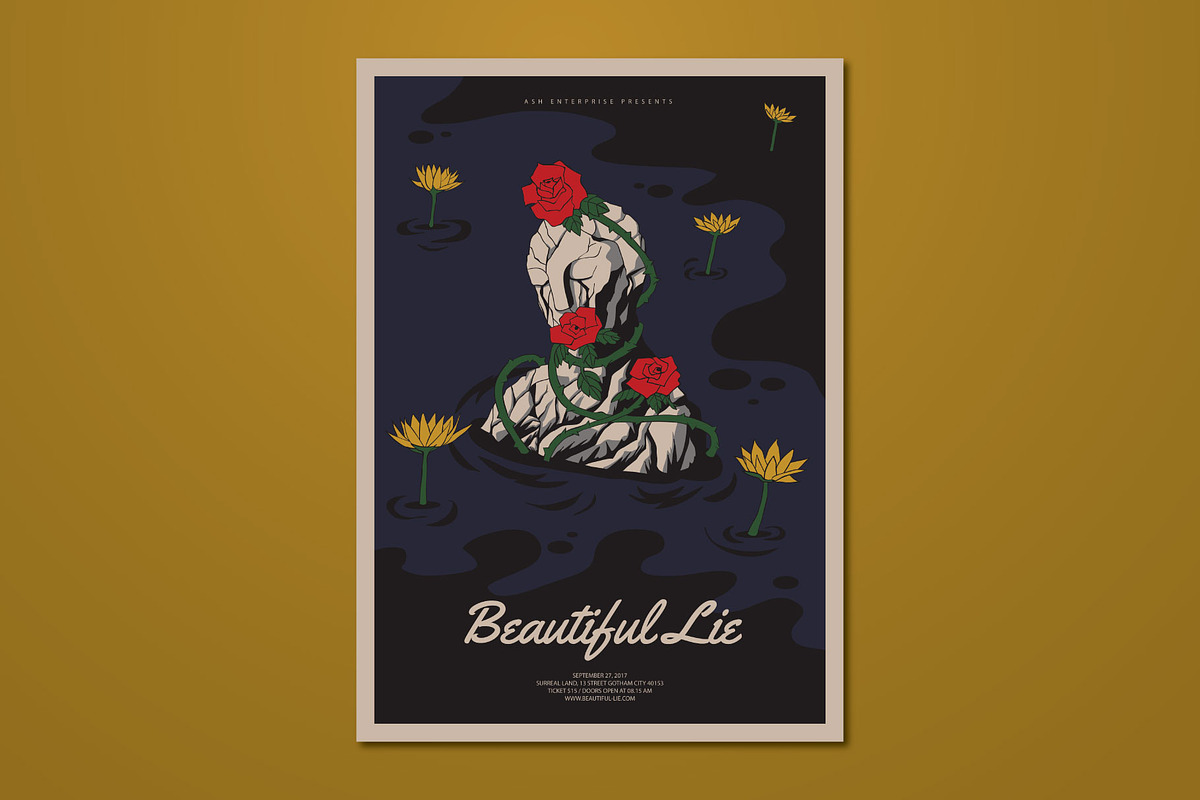 Poetic Surrealist Hand Drawn Flyer, a Flyer Template by ashenterprise (Photo 1 of 3)