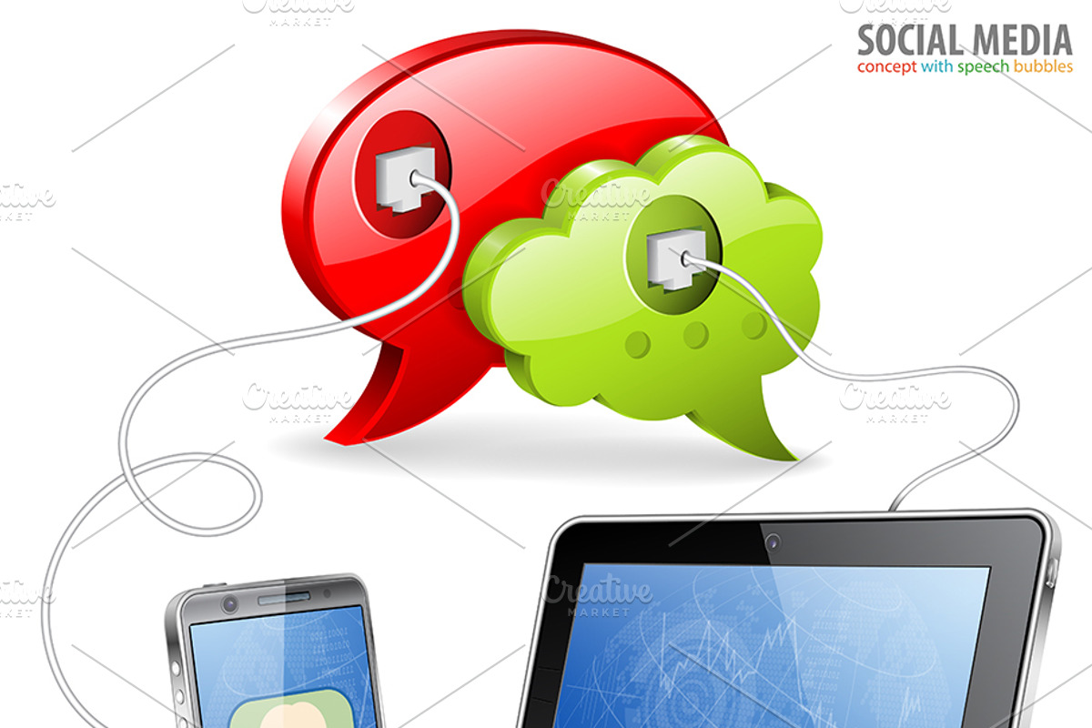 Internet Technologies, Social Media, a Finance Illustration by TAlex (Photo 2 of 7)