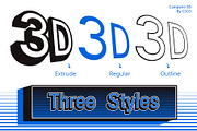 Campeno 3D, a Sans Serif Font by Craft Supply Co. (Thumbnail 4 of 8)