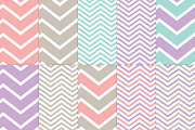 Pastel Zigzag 22 Pattern Set, a Pattern Graphic by Pip Sweet (Thumbnail 2 of 2)