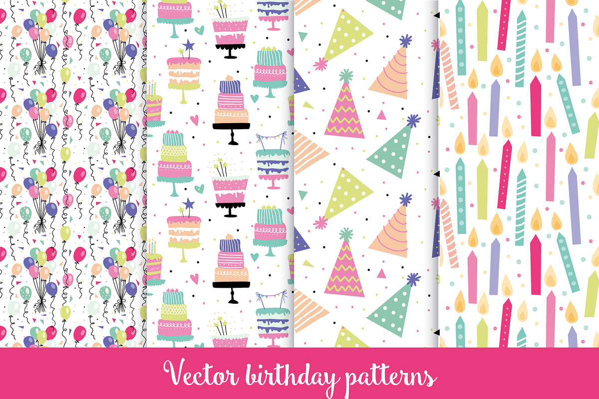 Vector birthday set, a Card Template by martynmarin (Photo 3 of 3)