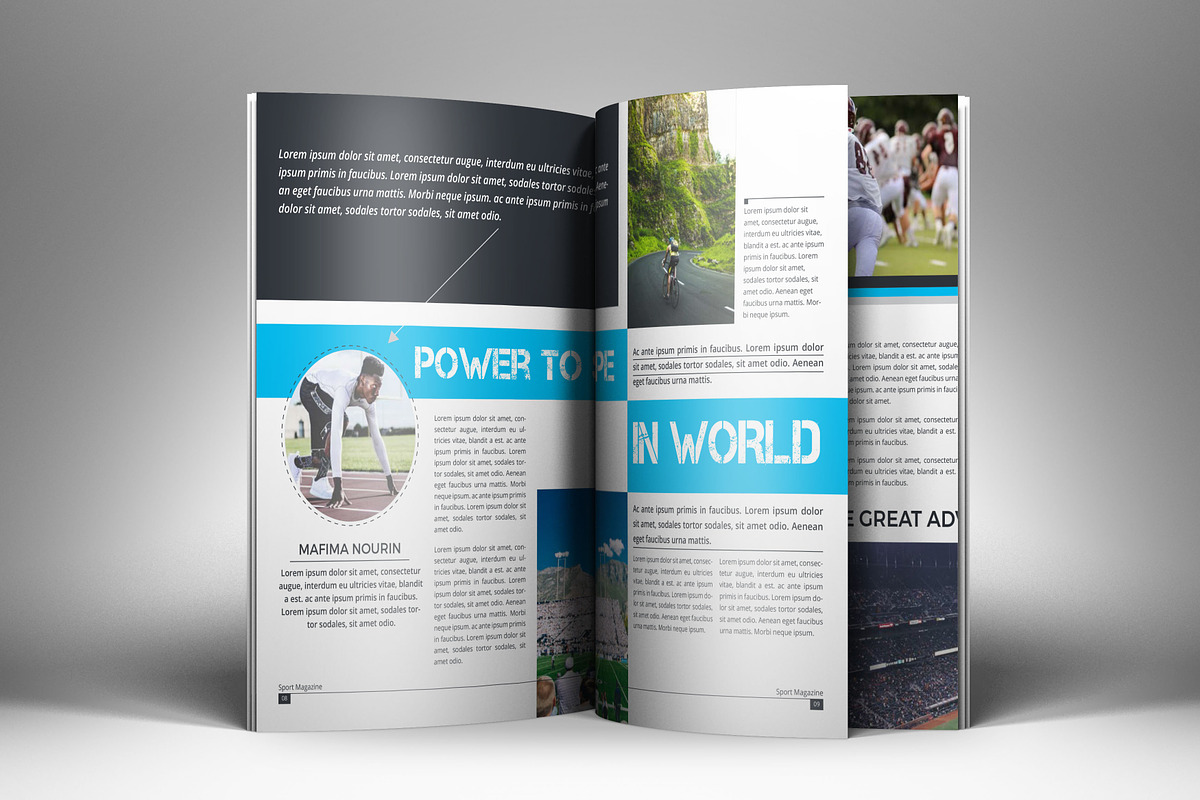 American Football Magazine Template, a Magazine Template by obidullah_01 (Photo 2 of 14)