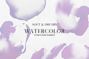 Purple and White Watercolour Paint, a Decorative Illustration by Pixafied (Thumbnail 1 of 4)