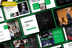 Ghanim - Business Google Slide, a Presentation Template by Dens Creative Studio