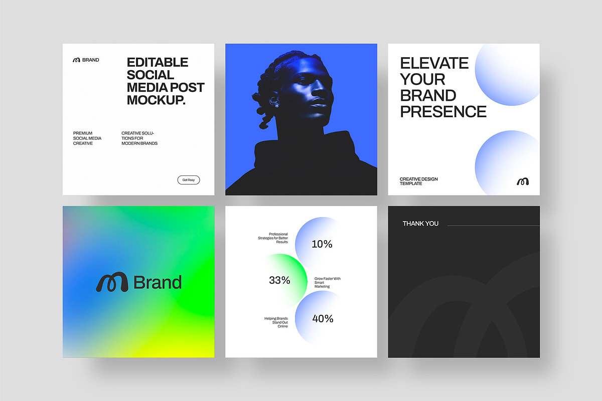 Social Media Post Mockup Bundle, an Advertising Mockup by graphypix (Photo 9 of 13)