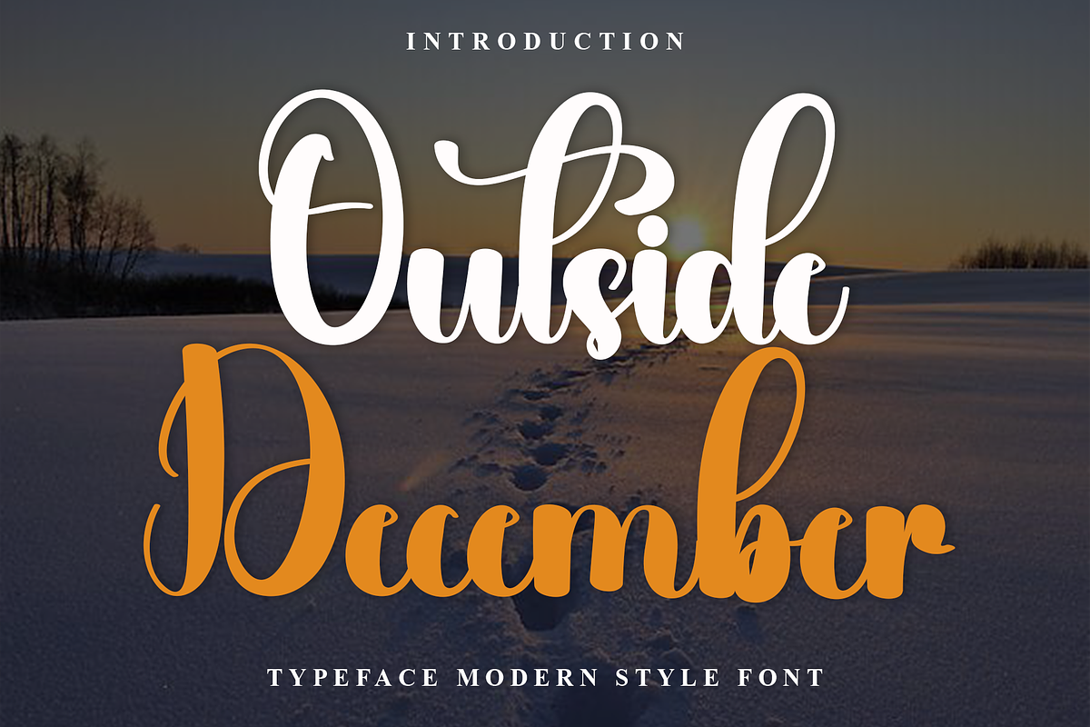 Outside December, a Handwritten Font by InermediaSTUDIO (Photo 1 of 8)
