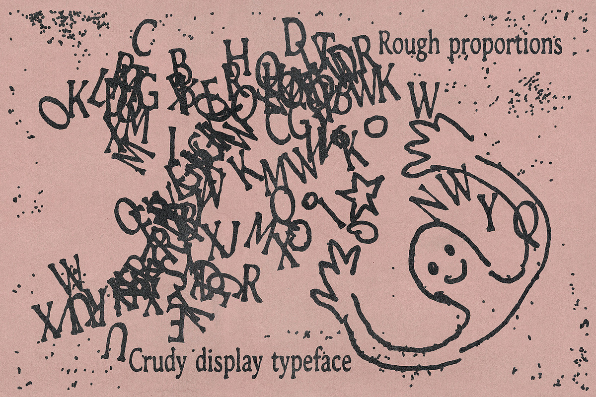 Crudy Typeface, a Sans Serif Font by softulka (Photo 3 of 8)