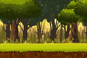 Forest Game Background, an Illustration by 2dvillShop