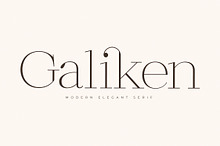 Galiken Modern Elegant Serif