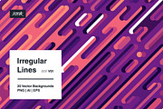 Irregular Lines - Vector Backgrounds, a Background Graphic by dvtchk (Thumbnail 8 of 13)