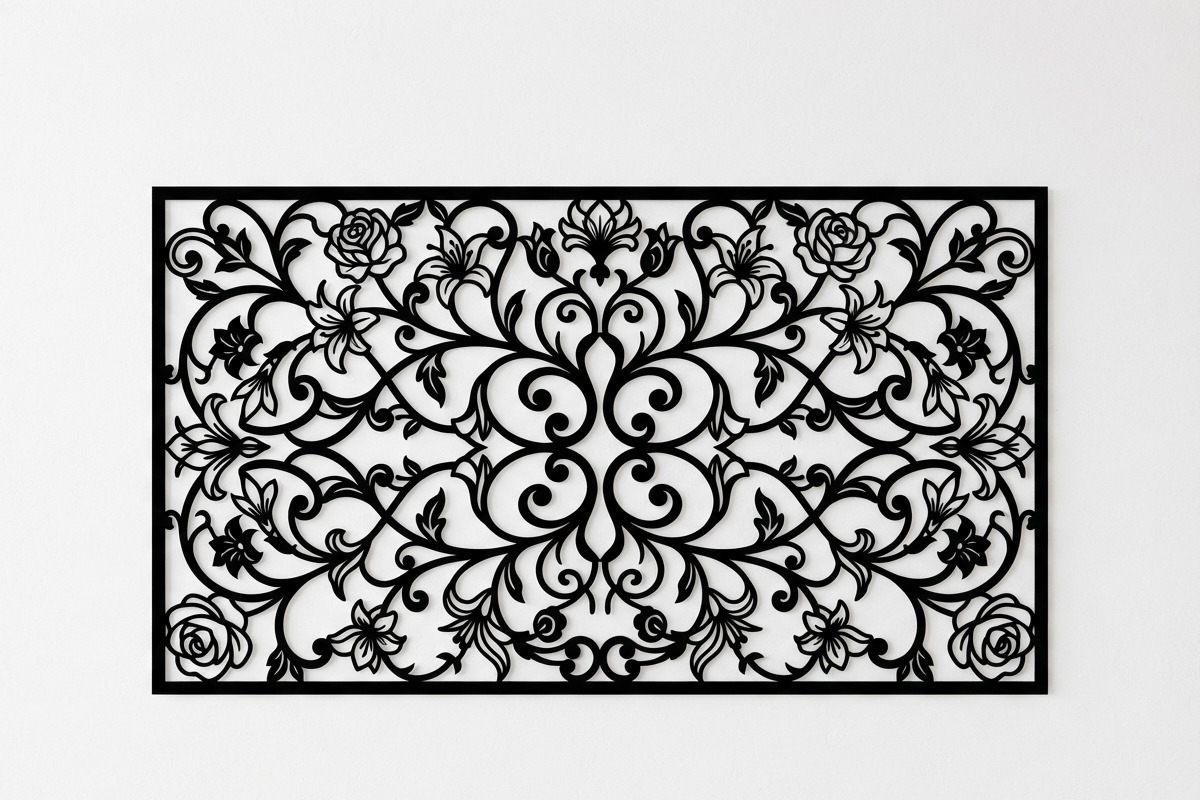 50 Elegant Floral Wall Panel Bundle, a Decorative Illustration by Amazin_art (Photo 8 of 25)