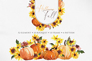 Watercolor flower - Halloween Fall, an Illustration by Beigetime (Thumbnail 1 of 12)
