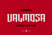 VALMOSA - Display Sport Font, a Sans Serif Font by Kincrev Studio (Thumbnail 1 of 6)