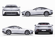 2027 Sport Convertible Mockup Set, an Advertising Mockup by Halal Graphic Studio (Thumbnail 11 of 12)